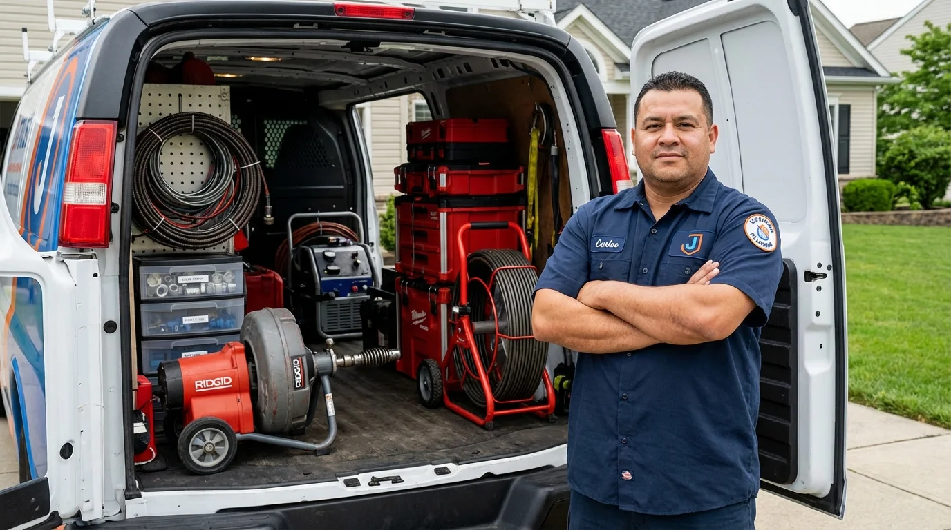 Professional drain cleaning equipment and Johns Plumbing LLC plumber in Coalville