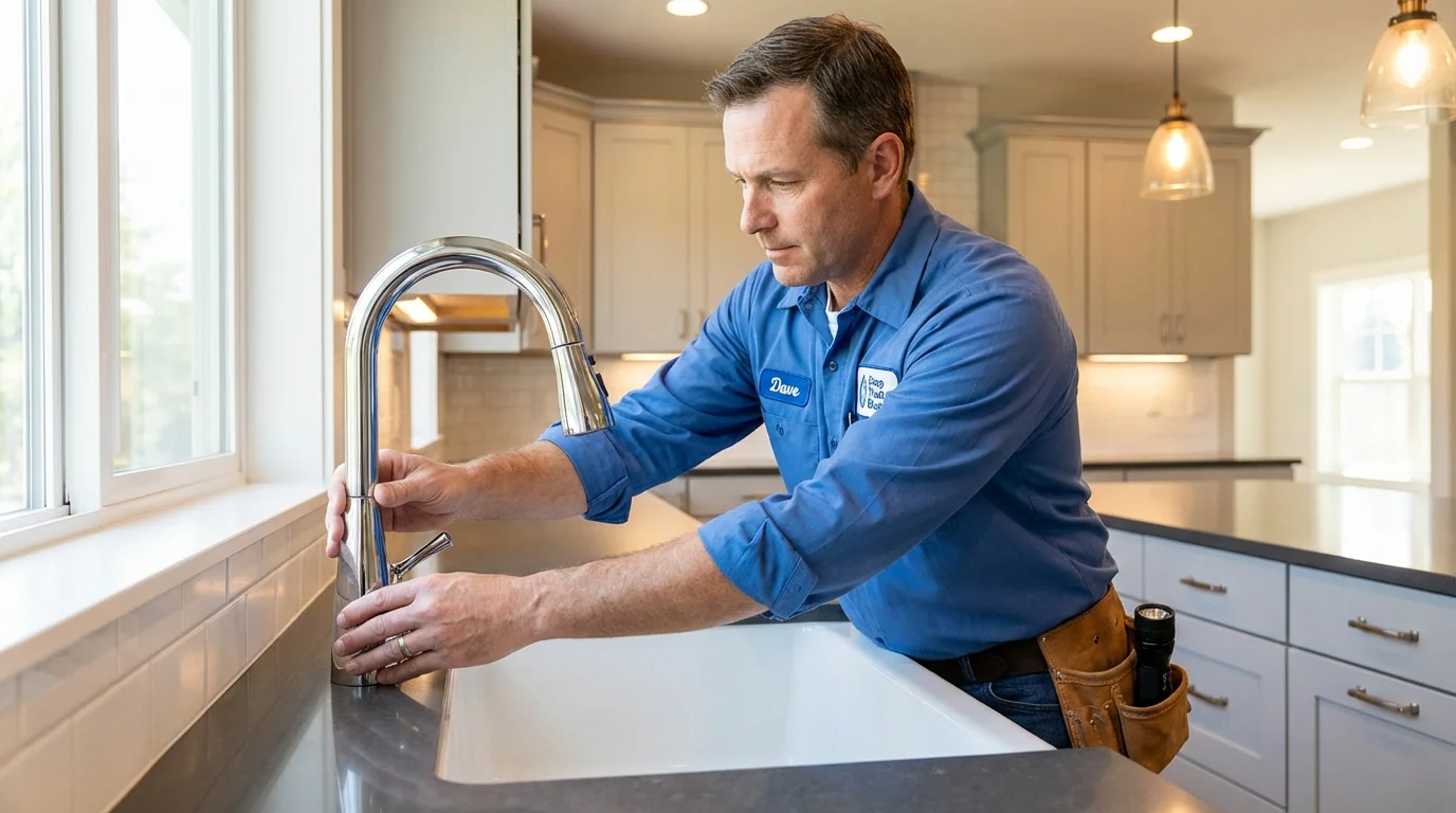 Kitchen faucet installation by Johns Plumbing LLC in Coalville